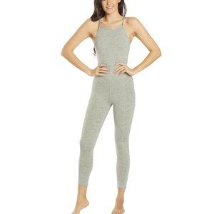 ⭐ Free people Side To Side Performance Jumpsuit Heather Grey NWT Size Medi…